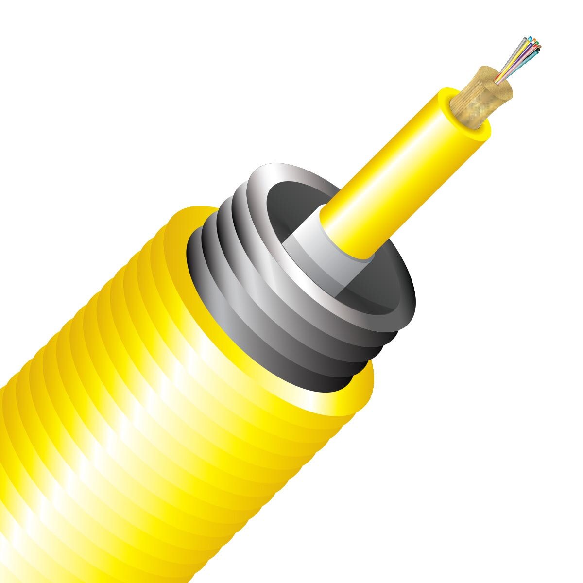 SSF™ 12 Strand OS2 Interlocking Armored Micro Distribution Plenum - 1000ft Spool